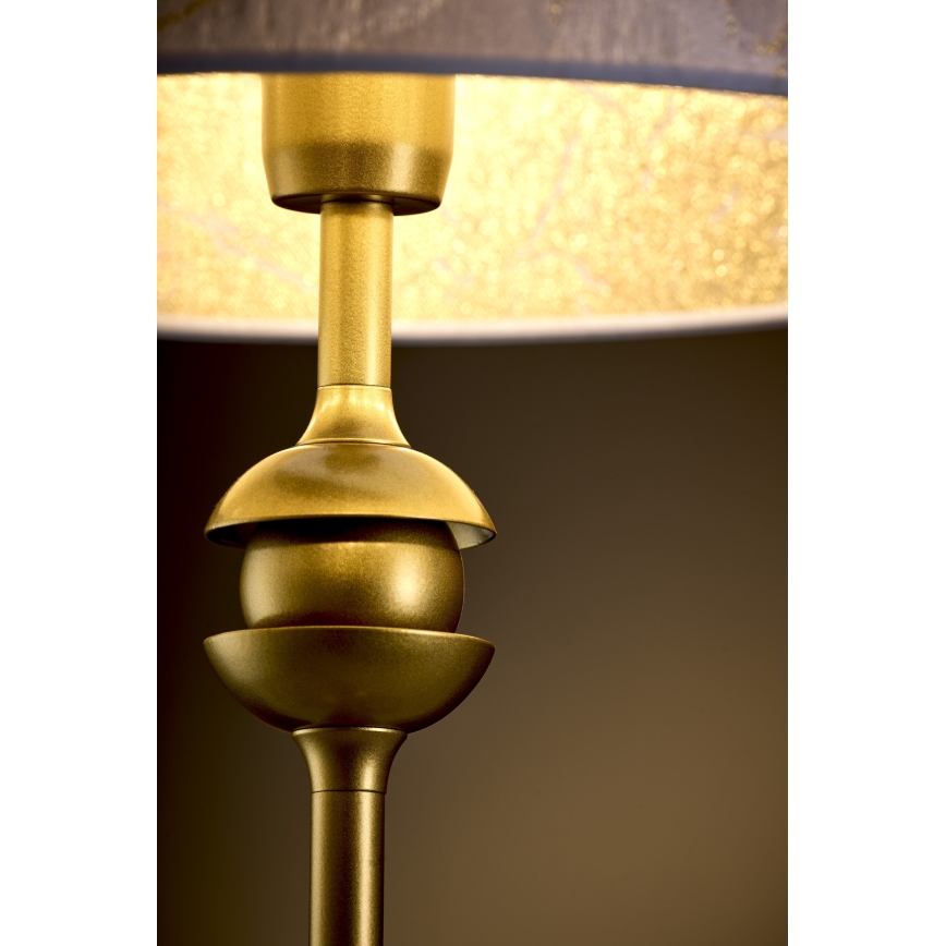 Jupiter 2112 - Stona lampa KASZMIR 1xE27/15W/230V bela/zlatna/dekor mermera