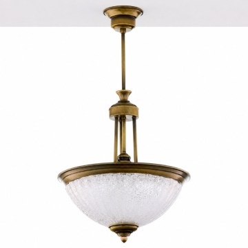 Jupiter 2134 - Luster na šipci CARMEN 1xE27/15W/230V bronza/patina