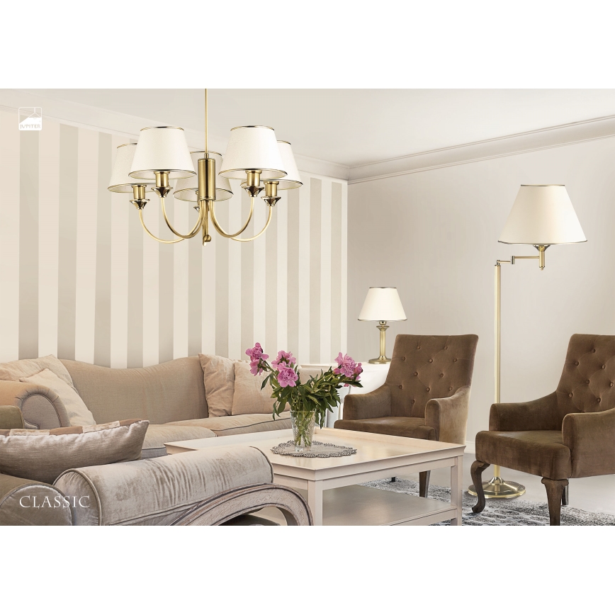 Jupiter 286 - CL 5 - Viseći luster CLASSIC 5xE27/60W/230V