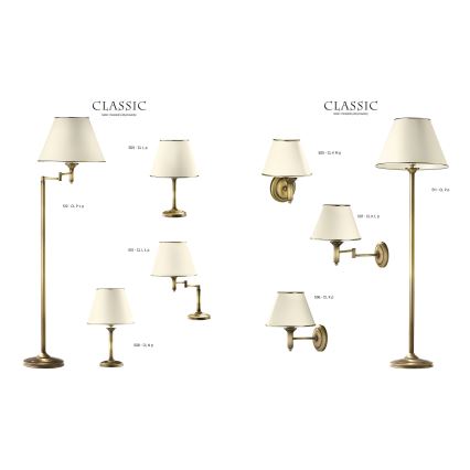 Jupiter 508 - CL N p - Stona lampa CLASSIC E27/60W/230V