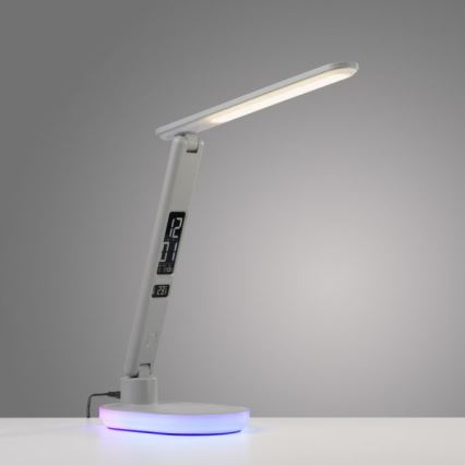 JUST LIGHT. 11018-16 - LED RGBW prigušiva dodirna stona lampa sa bežičnim punjenjem TINA LED/4W/230V bela