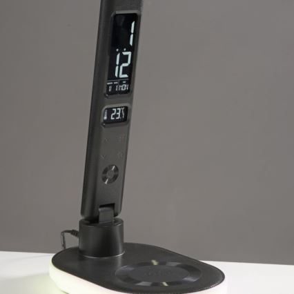 JUST LIGHT. 11018-18 - LED RGBW prigušiva dodirna stona lampa sa bežičnim punjenjem TINA LED/4W/230V crna