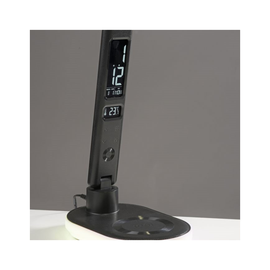 JUST LIGHT. 11018-18 - LED RGBW prigušiva dodirna stona lampa sa bežičnim punjenjem TINA LED/4W/230V crna