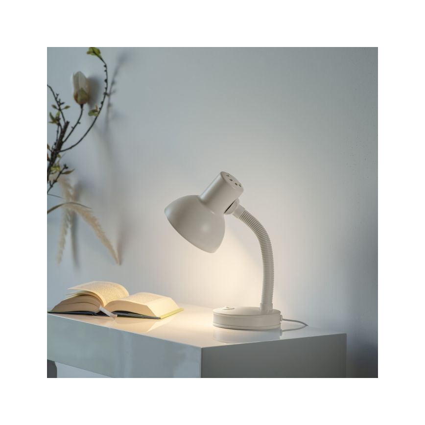 JUST LIGHT. 11080-16 - Fleksibilna stona lampa FLEXI 1xE27/25W/230V bela