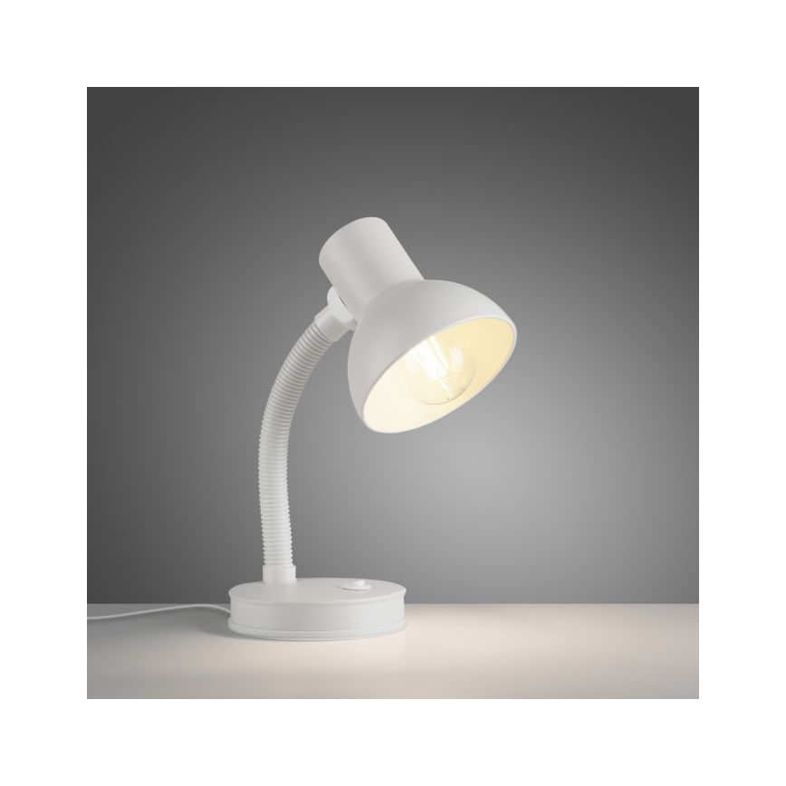 JUST LIGHT. 11080-16 - Fleksibilna stona lampa FLEXI 1xE27/25W/230V bela