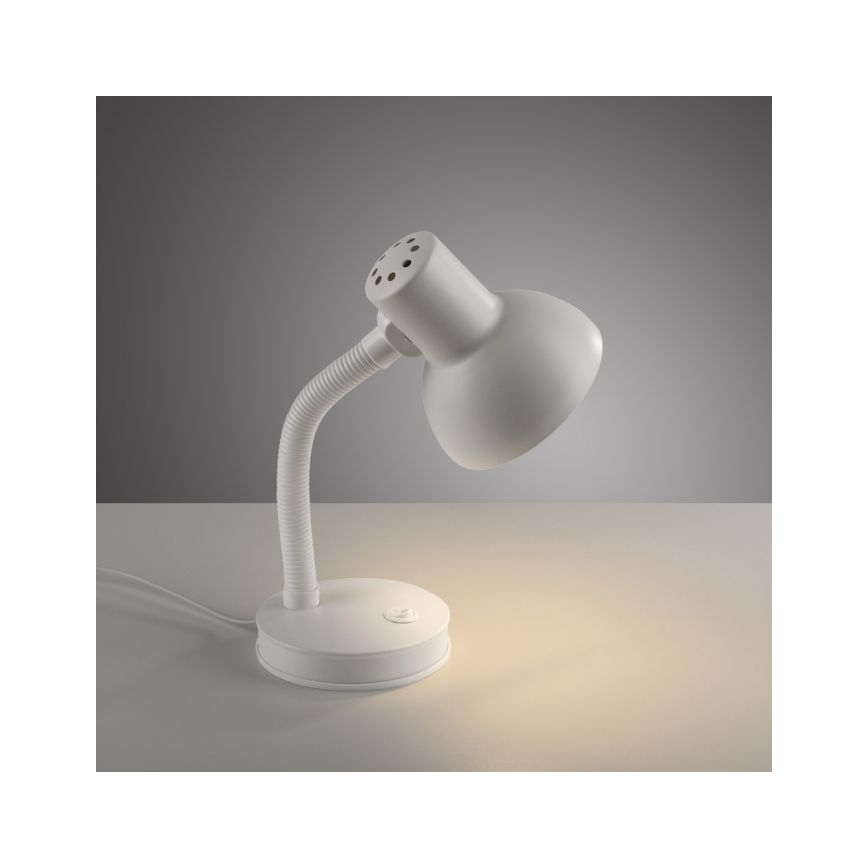 JUST LIGHT. 11080-16 - Fleksibilna stona lampa FLEXI 1xE27/25W/230V bela