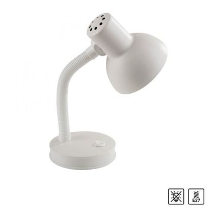 JUST LIGHT. 11080-16 - Fleksibilna stona lampa FLEXI 1xE27/25W/230V bela