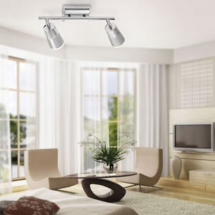 JUST LIGHT. 11229-17 - LED spot svetiljka DALLI 2xLED/3,5W/230V sjajni hrom