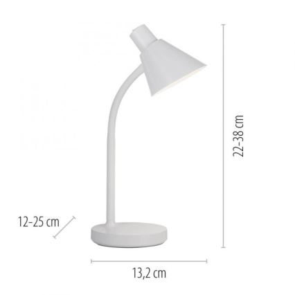 JUST LIGHT. 11248-16 - LED fleksibilna stona lampa PIXIE LED/4,5W/230V bela