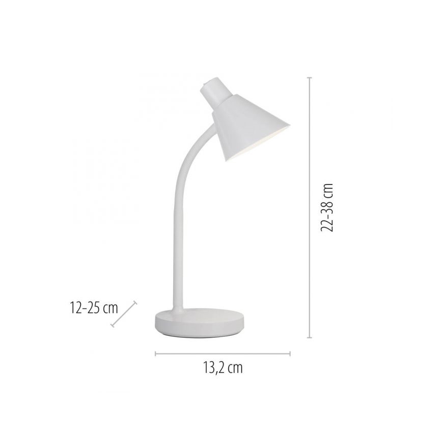JUST LIGHT. 11248-16 - LED fleksibilna stona lampa PIXIE LED/4,5W/230V bela