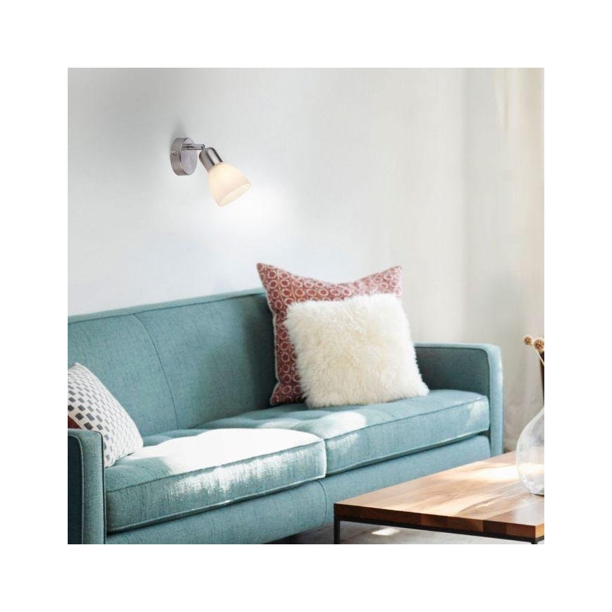 JUST LIGHT. 11951-55 - Zidno spot svetlo KARO 1xE14/40W/230V mat hrom