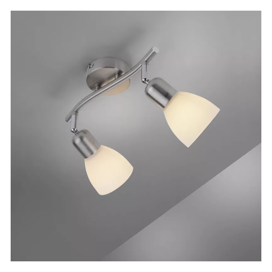 JUST LIGHT. 11952-55 - Spot svetiljka KARO 2xE14/40W/230V matni hrom