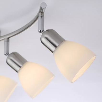 JUST LIGHT. 11953-55 - Plafonsko spot svetlo KARO 3xE14/40W/230V mat hrom