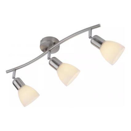 JUST LIGHT. 11953-55 - Plafonsko spot svetlo KARO 3xE14/40W/230V mat hrom