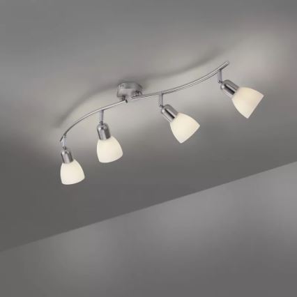 JUST LIGHT. 11954-55 - Reflektorska svetiljka KARO 4xE14/40W/230V mat hrom
