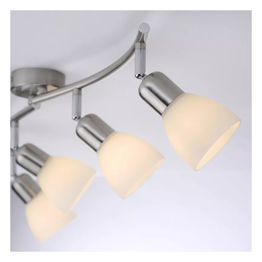 JUST LIGHT. 11954-55 - Reflektorska svetiljka KARO 4xE14/40W/230V mat hrom