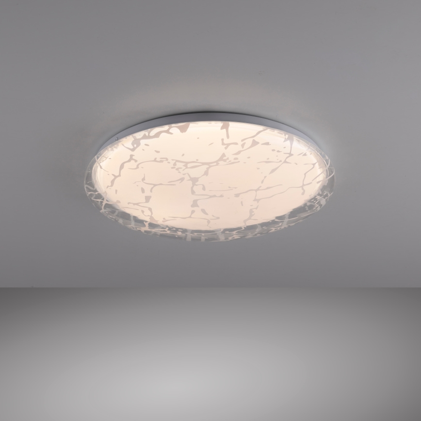 JUST LIGHT. 14008-16 - LED prigušiva plafonska svetiljka ART PLAFO LED/20W/230V 2700-6500K prečnika 38 cm bela + daljinski upravljač