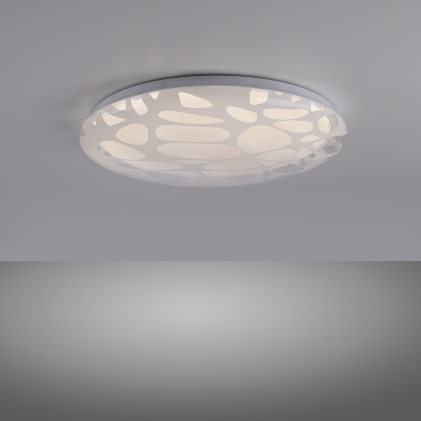 JUST LIGHT. 14009-16 - LED prigušiva plafonska svetiljka ART PLAFO LED/20W/230V 2700-6500K prečnik 38 cm bela + sa daljinskim upravljačem