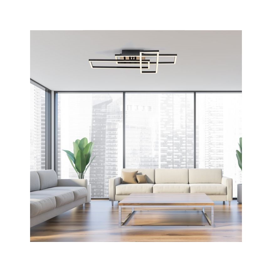 JUST LIGHT. 14051-79 - LED plafonsko svetlo AKUSTIKA LED/20,5W/230V hrast/crna