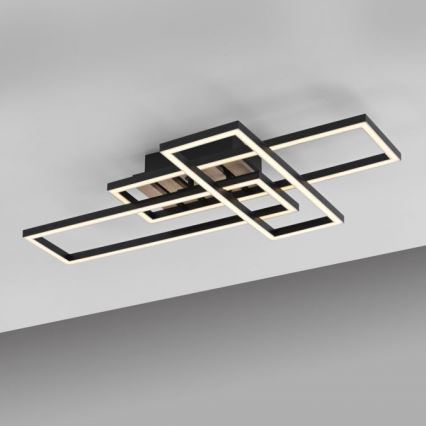 JUST LIGHT. 14051-79 - LED plafonsko svetlo AKUSTIKA LED/20,5W/230V hrast/crna
