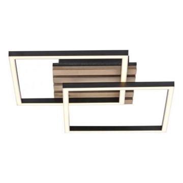 JUST LIGHT. 14053-79 - LED plafonsko svetlo AKUSTIKA LED/15W/230V hrast/crna