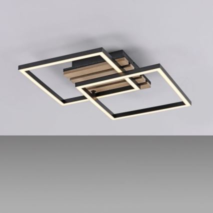 JUST LIGHT. 14053-79 - LED plafonsko svetlo AKUSTIKA LED/15W/230V hrast/crna
