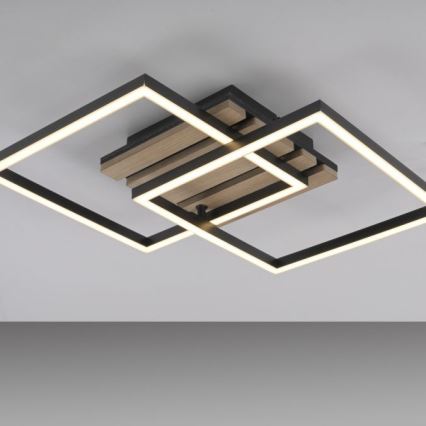 JUST LIGHT. 14053-79 - LED plafonsko svetlo AKUSTIKA LED/15W/230V hrast/crna