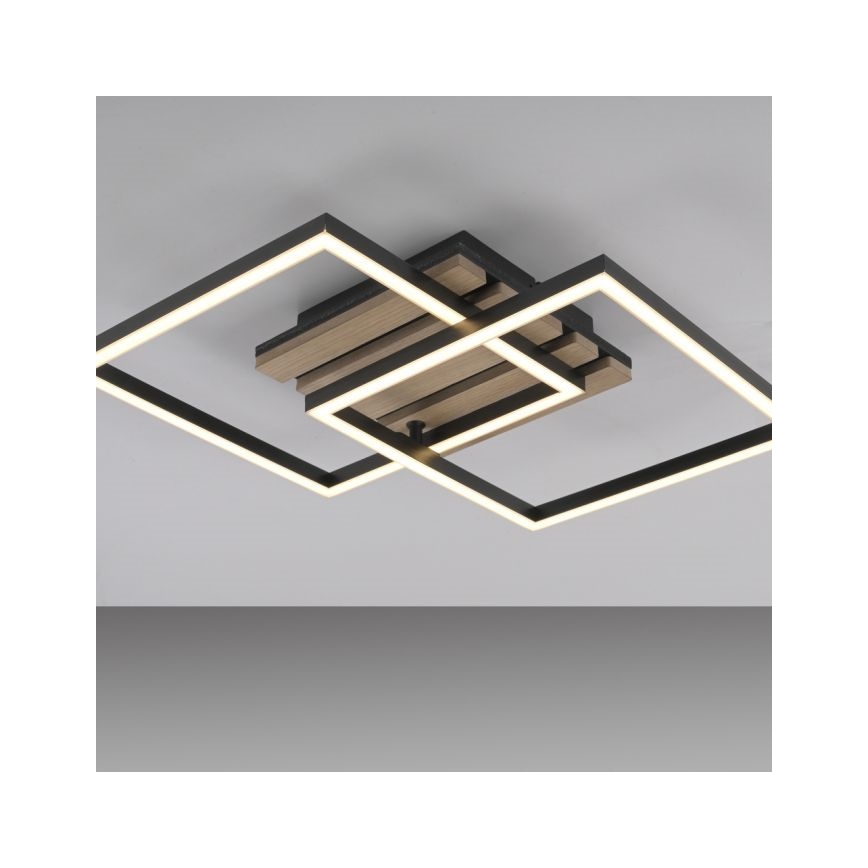 JUST LIGHT. 14053-79 - LED plafonsko svetlo AKUSTIKA LED/15W/230V hrast/crna