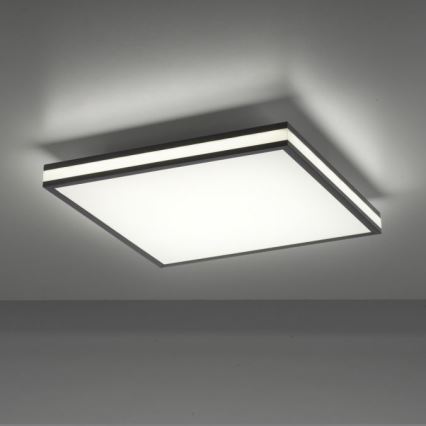 JUST LIGHT. 14110-18 - LED RGBW prigušiva plafonska svetiljka MARIO BLACK LED/19,5W/230V 2700-5000K + daljinski upravljač