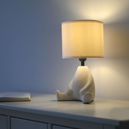 JUST LIGHT. 14190-39 - Stona lampa TED 1xE27/25W/230V bež