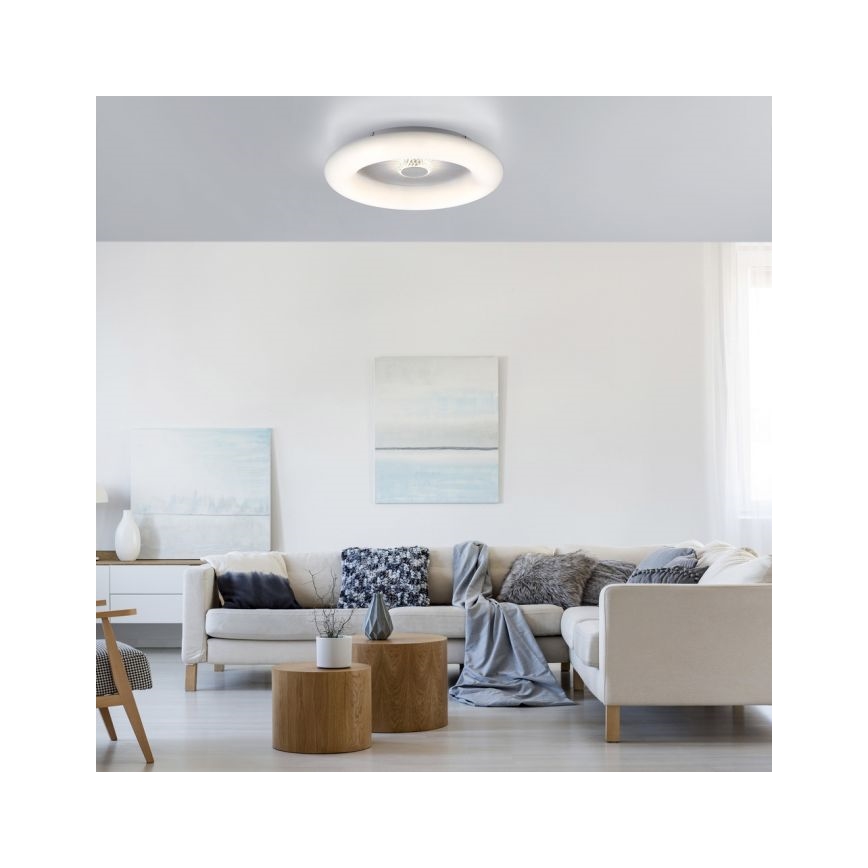 JUST LIGHT. 14383-16 - VERTIGO LED prigušiva plafonska svetiljka LED/26W/230V 2700-5000K, bela + daljinski upravljač