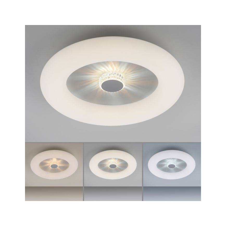 JUST LIGHT. 14383-16 - VERTIGO LED prigušiva plafonska svetiljka LED/26W/230V 2700-5000K, bela + daljinski upravljač