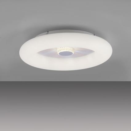 JUST LIGHT. 14383-16 - VERTIGO LED prigušiva plafonska svetiljka LED/26W/230V 2700-5000K, bela + daljinski upravljač