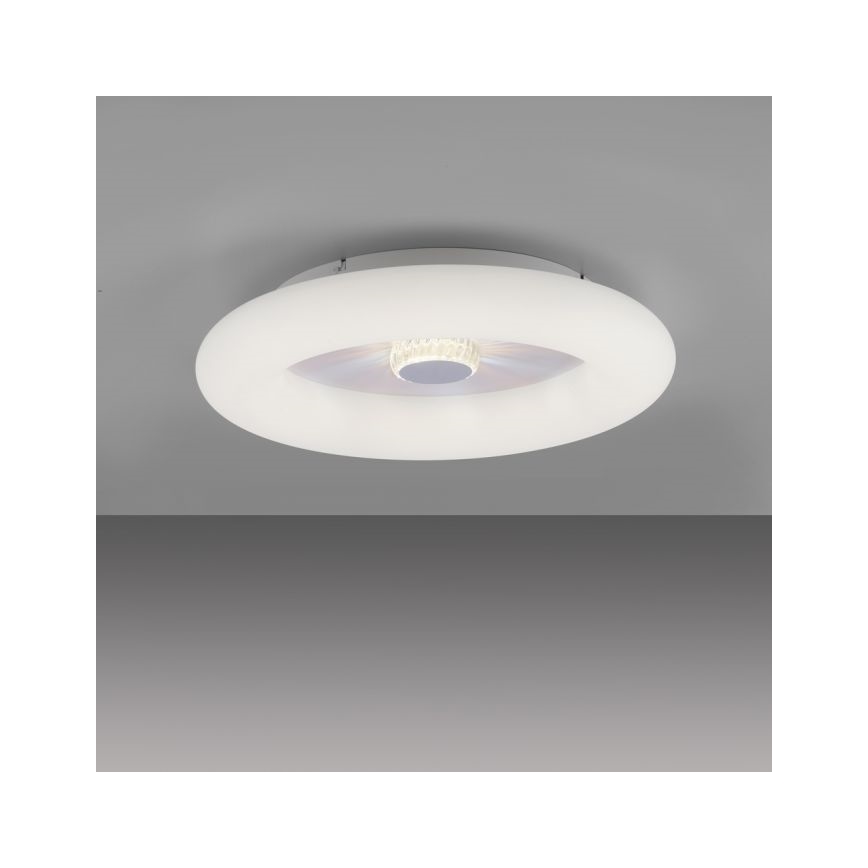 JUST LIGHT. 14383-16 - VERTIGO LED prigušiva plafonska svetiljka LED/26W/230V 2700-5000K, bela + daljinski upravljač