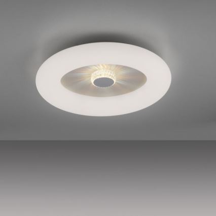 JUST LIGHT. 14383-16 - VERTIGO LED prigušiva plafonska svetiljka LED/26W/230V 2700-5000K, bela + daljinski upravljač