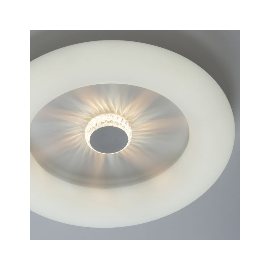 JUST LIGHT. 14383-16 - VERTIGO LED prigušiva plafonska svetiljka LED/26W/230V 2700-5000K, bela + daljinski upravljač