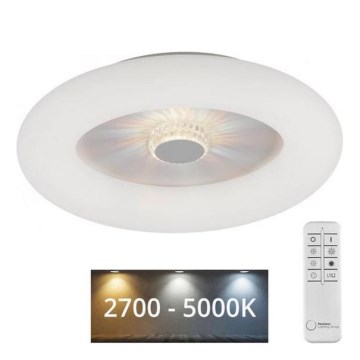 JUST LIGHT. 14383-16 - VERTIGO LED prigušiva plafonska svetiljka LED/26W/230V 2700-5000K, bela + daljinski upravljač