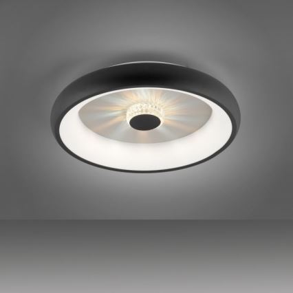 JUST LIGHT. 14384-18 - LED prigušiva plafonska lampa VERTIGO LED/29W/230V 2700-5000K crna + daljinski upravljač