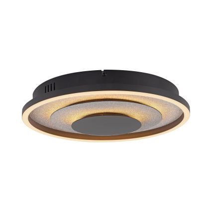 JUST LIGHT. 14409-21 - LED stropno svetilo GLITTY LED/22W/230V prečnik 40 cm crna
