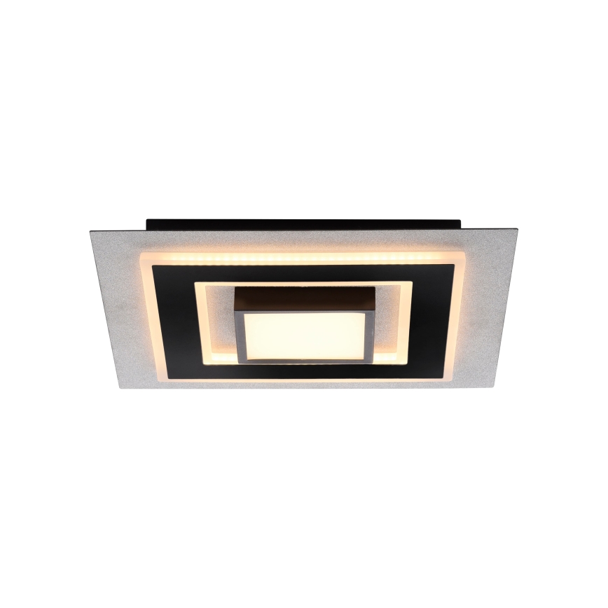 JUST LIGHT. 14439-21 - LED plafonsko svetlo CICHIO LED/18,5W/230V + LED/9W 40x40 cm crna