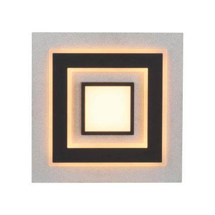 JUST LIGHT. 14439-21 - LED plafonsko svetlo CICHIO LED/18,5W/230V + LED/9W 40x40 cm crna