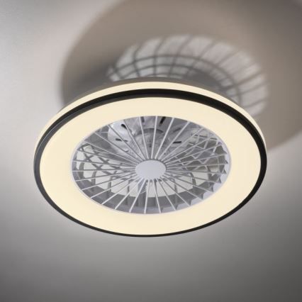 JUST LIGHT. 14447-18 - LED RGBW prigušiva plafonski ventilator sa svetlom LENO LED/44W/230V 3000-6500K prečnik 48,6 cm bela + daljinski upravljač