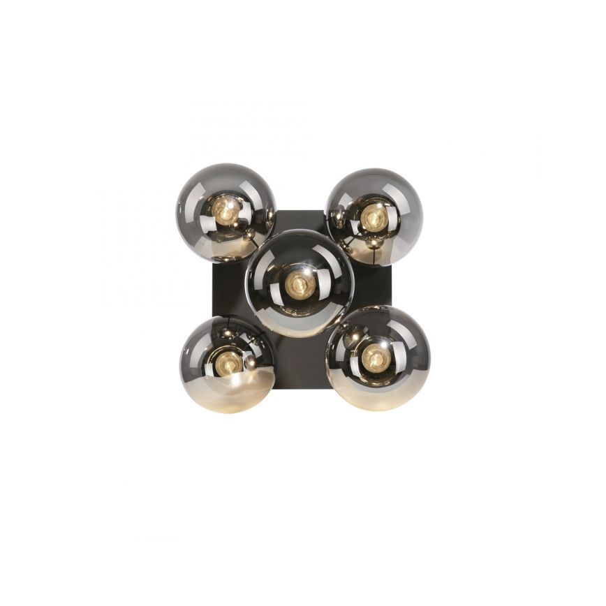 JUST LIGHT. 14602-18 - Luster na šipci WIDOW 5xE14/25W/230V crna