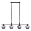 JUST LIGHT. 14604-18 - Luster na sajli WIDOW 4xE14/25W/230V crna