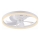 JUST LIGHT. 14624-16 - LED prigušiva plafonski ventilator sa svetlom RITA, LED 22W, 230V, 3000-6000K, prečnik 50 cm, bela + daljinski upravljač