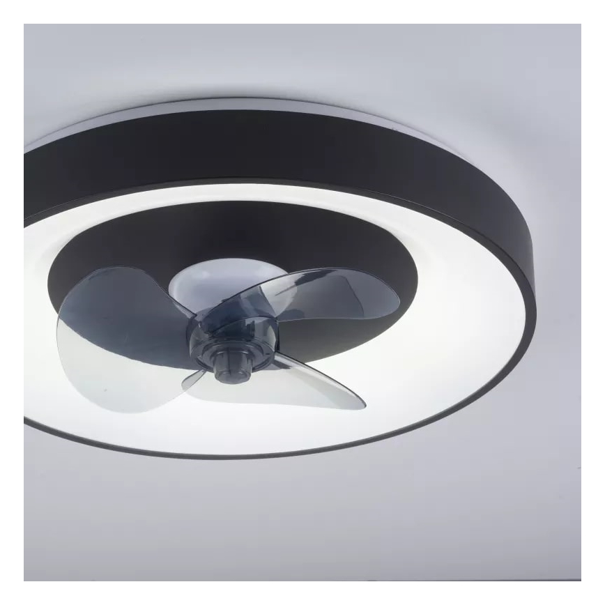 JUST LIGHT. 14644-18 - LED prigušiva plafonska svetiljka sa ventilatorom VENIKA LED/36W/230V pr. 48,6 cm 2700-5000K + daljinski upravljač