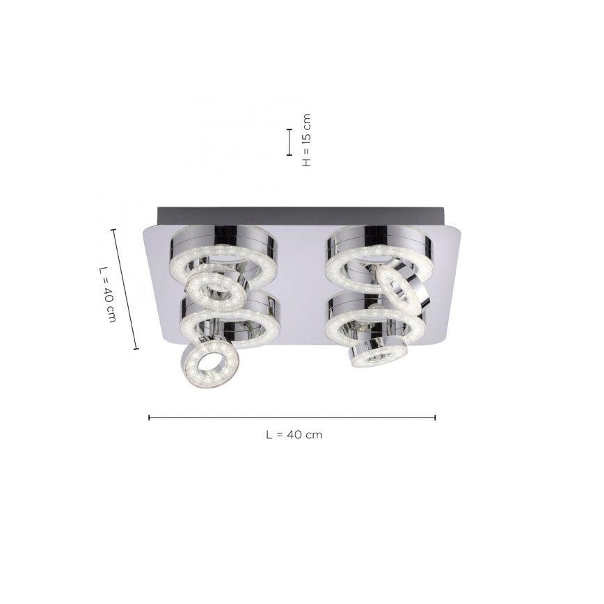 JUST LIGHT. 14662-17 - LED RGBW prigušiva ugradna spot svetiljka TIM LOLASMART 4xLED/5,9/230V 2700-5000K + daljinski upravljač