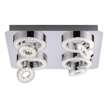 JUST LIGHT. 14662-17 - LED RGBW prigušiva ugradna spot svetiljka TIM LOLASMART 4xLED/5,9/230V 2700-5000K + daljinski upravljač