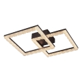JUST LIGHT. 14732-18 - LED plafonjera GLITRA LED/17,5W/230V 37,6x37,6 cm crna