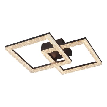 JUST LIGHT. 14732-18 - LED plafonjera GLITRA LED/17,5W/230V 37,6x37,6 cm crna